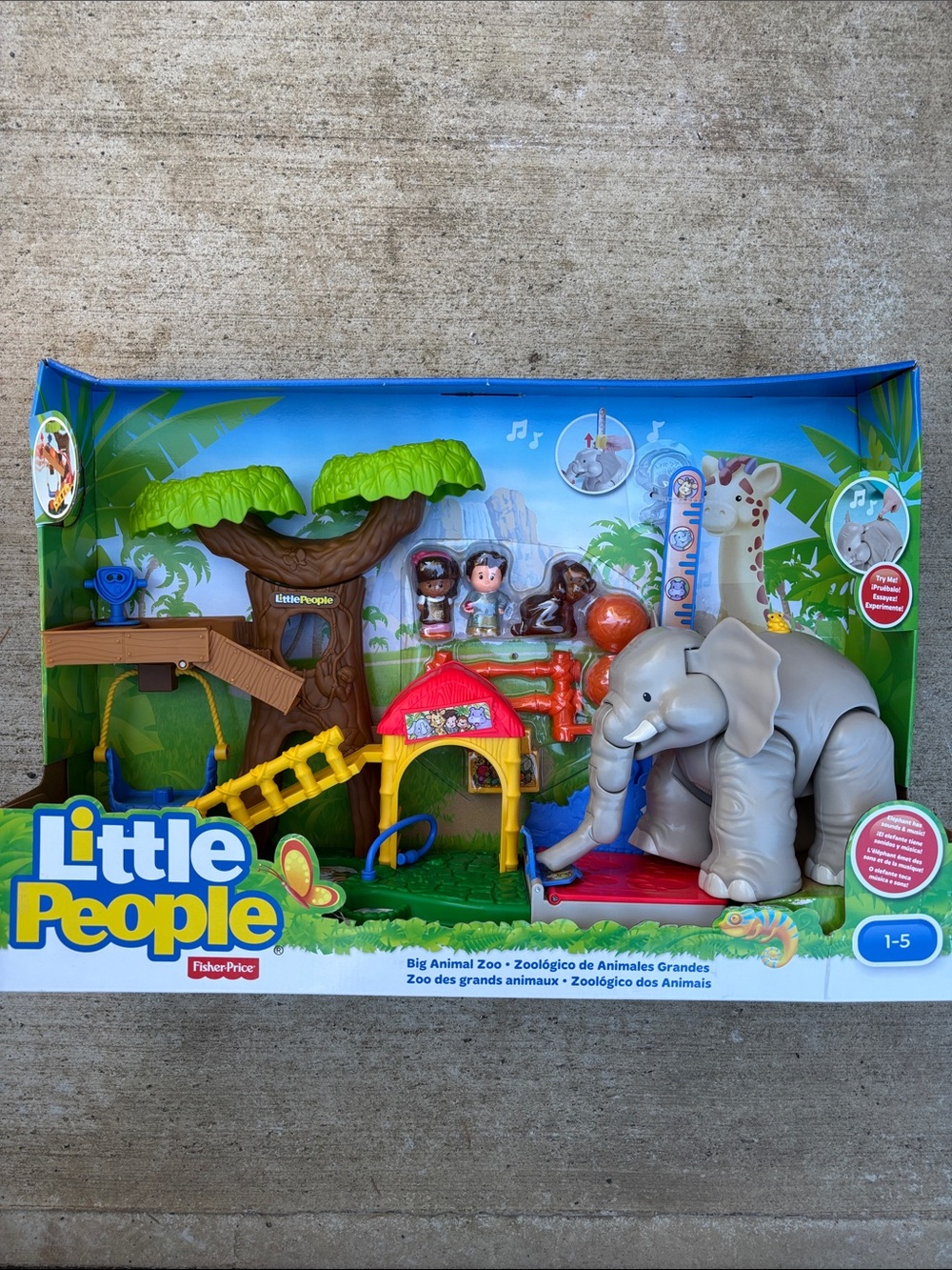Fisher-Price Little People Big Animal Zoo Playset - Gray Elephant